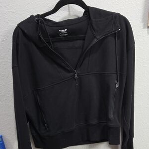Old Navy Black Oversized Long Sleeve Sweatshirt